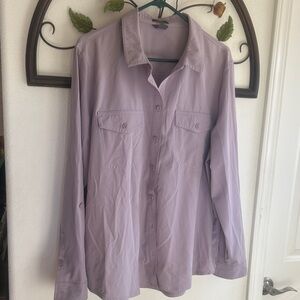 Eddie Bauer XL Classic Fit Lavender Shirt